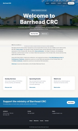 Barrhead CRC - Church Website